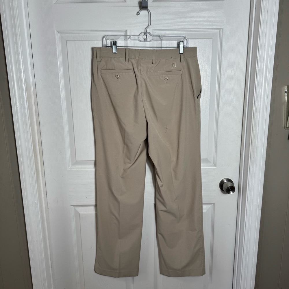 FootJoy Men's Golf Pants 34x32 Khaki Performance Stretch Athletic Fit - Picture 3 of 11